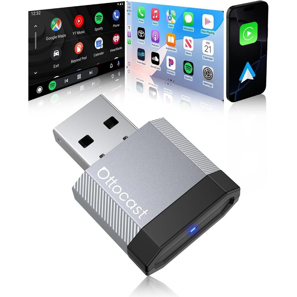 OTTOCAST Mini Nova Wireless CarPlay & Android Auto USBlay Vehicles Models